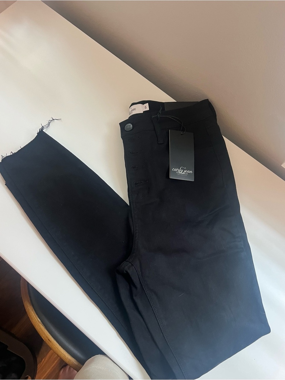 Carly Jean Los Angeles Black Skinny Jeans